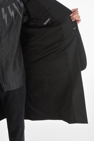 Double-layered Dropped Shoulder Coat