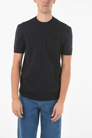 T-shirt in Maglia Tech con Ricamo THUNDERBOLT
