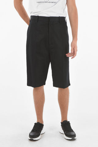 Solid Color Double Fabric Shorts