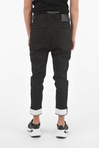 THE GODFATHER OF DENIM Low-Crotch Baggy Jeans with Contrasting Cuffed Ankles 15,5cm