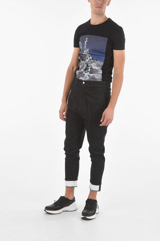 THE GODFATHER OF DENIM Low-Crotch Baggy Jeans with Contrasting Cuffed Ankles 15,5cm
