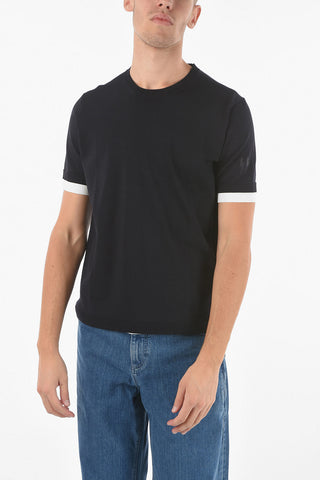 Tech Knit T-shirt with Contrasting trimmings