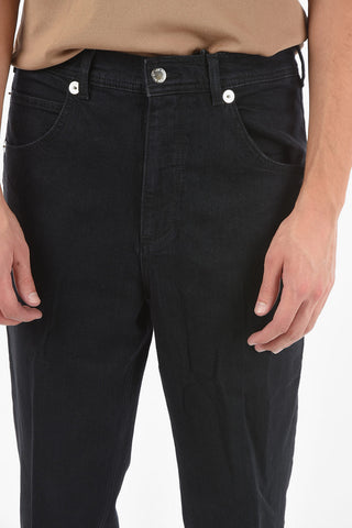 Jeans Loose Fit Lavaggio Scuro a Vita Bassa 17cm