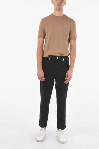 Jeans Loose Fit Lavaggio Scuro a Vita Bassa 17cm