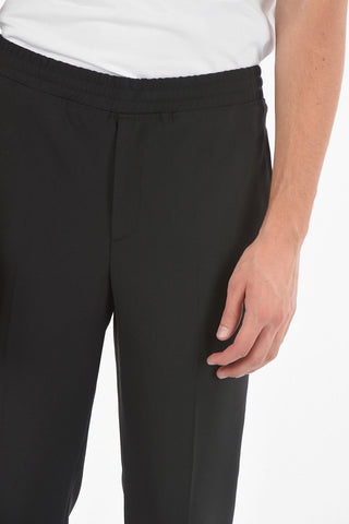Cuffed Hem Low Waist Slim Fit Pants