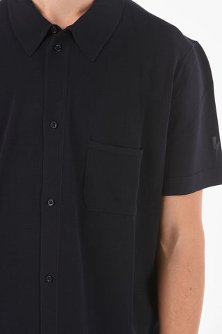 Camicia in Maglia Tech a Manica Corta con Taschino