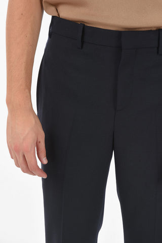 Low Waist Slim Fit Pants with Ankle Cuff