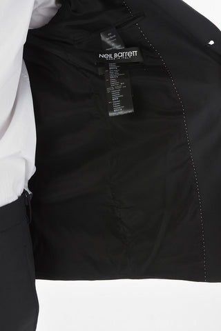 Bomber Sleeves Side Vents 2-Button Blazer