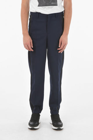 Pantaloni a 4 tasche con banda laterale a contrasto