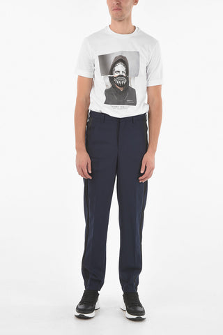 Pantaloni a 4 tasche con banda laterale a contrasto