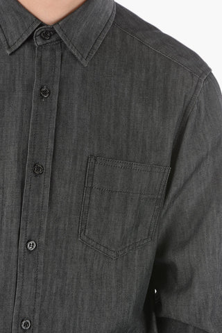 Denim Over shirt with breast pocket