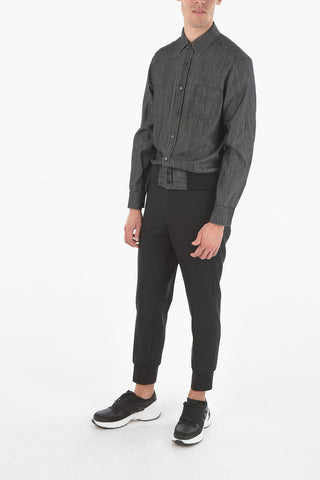 Denim Over shirt with breast pocket