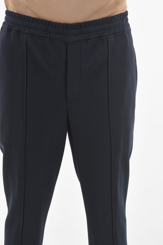 Regular Waist Slim Fit Joggers wit Ankle Zip