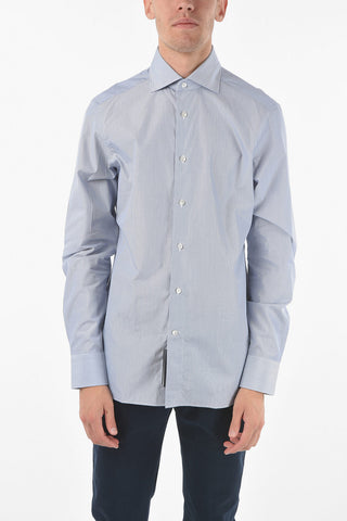Standard Collar TROFEO COMFORT Micro-pinstriped Shirt