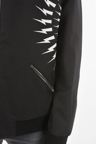 Bomber Slim Fit Reversibile con Stampa THUNDERBOLT