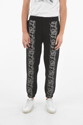 Printed BARBED WIRE Cotton Joggers