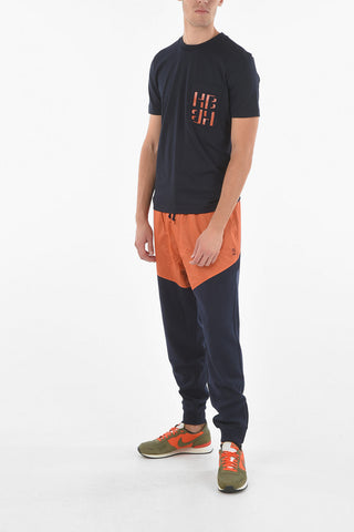 Crewneck TIBURT T-shirt With Printed Logo On Breast Pocket