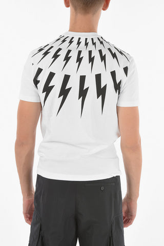 T-shirt Girocollo FAIRISLE BOLT con Stampa in Contrasto