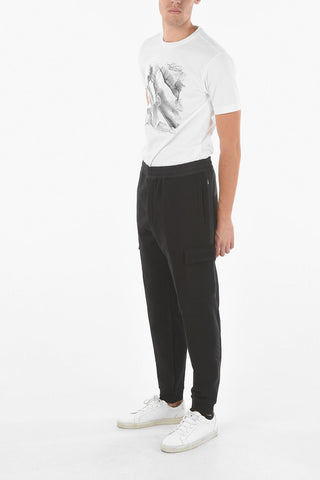 ZZEGNA Joggers In Cotone Garzato Con Tasche Laterali