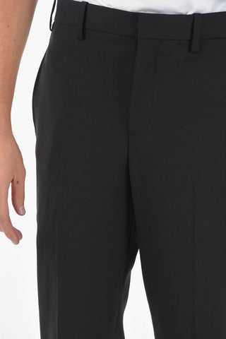 Contrasting Ankle Band Slim Fit Pants