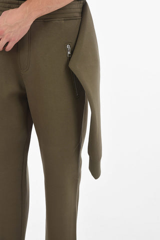 Loose Fit Joggers with Sleeves to Tie at the Waist