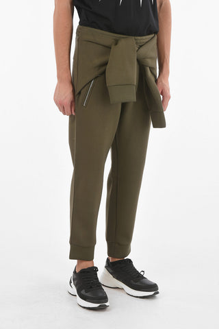 Loose Fit Joggers with Sleeves to Tie at the Waist