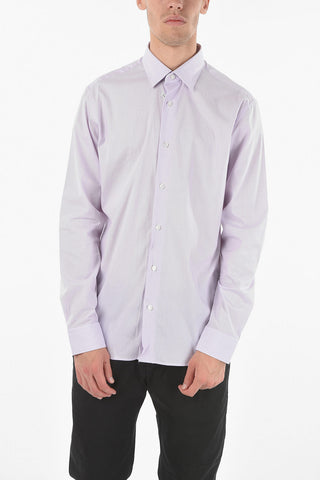 ZZEGNA Micro-pistriped GRAVITY SLIM FIT Standard Collar Shirt