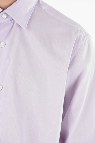ZZEGNA Micro-pistriped GRAVITY SLIM FIT Standard Collar Shirt
