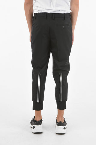 Low Waist Slim Fit Pants with Ankle Cuff