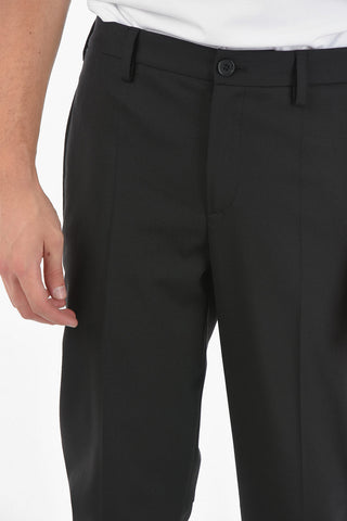 Low Waist Slim Fit Pants with Ankle Cuff