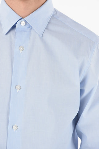 ZZEGNA Micro-pistriped GRAVITY SLIM FIT Standard Collar Shirt
