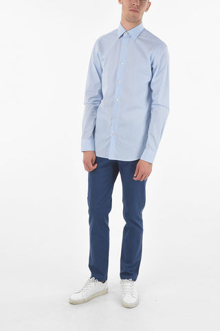ZZEGNA Micro-pistriped GRAVITY SLIM FIT Standard Collar Shirt