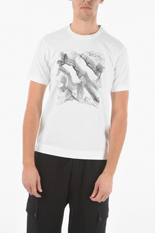 ZZEGNA Short Sleeved Printed T-shirt