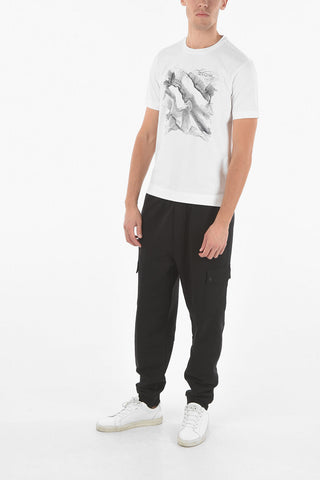 ZZEGNA Short Sleeved Printed T-shirt