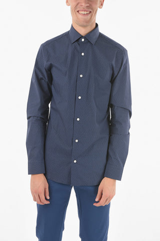 ZZEGNA Standard Collar SOFT TOUCH Pin Check Shirt