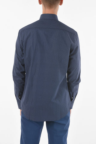 ZZEGNA Standard Collar SOFT TOUCH Pin Check Shirt
