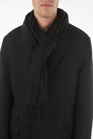 Slim Fit Chesterfield Coat With Virgin Wool Scarf