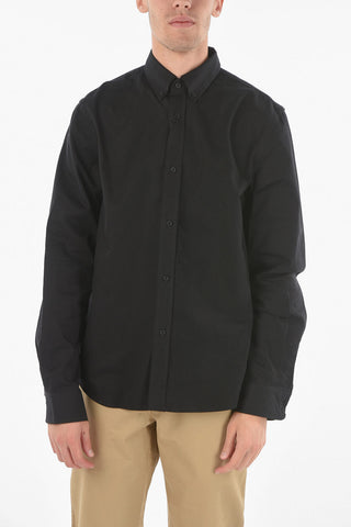 Camicia in Cotone TIGER CREST con Collo Button-down