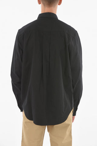 Camicia in Cotone TIGER CREST con Collo Button-down