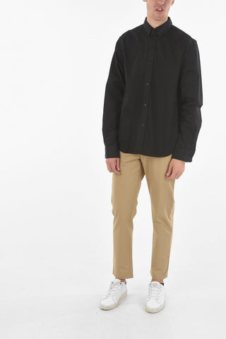 Camicia in Cotone TIGER CREST con Collo Button-down