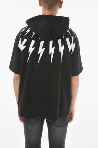 Short Sleeve FAIR-ISLE THUNDERBOLT Hoodie