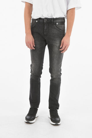 Stretch Denim Skinny Fit Jeans 16cm