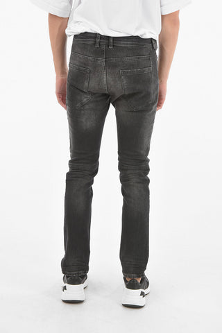 Stretch Denim Skinny Fit Jeans 16cm