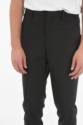 Low Waist Slim Fit Pants with Ankle Cuff