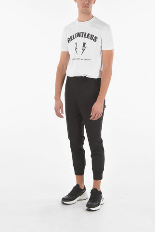 Low Waist Slim Fit Pants with Ankle Cuff