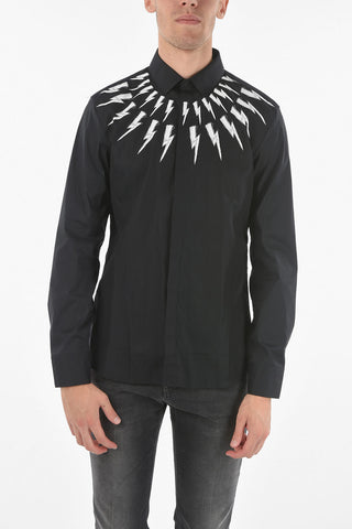 Camicia FAIR-ISLE THUNDERBOLT Slim Fit Collo Italiano