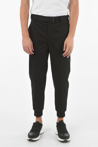 Low Waist Slouch Fit Pants with Belt