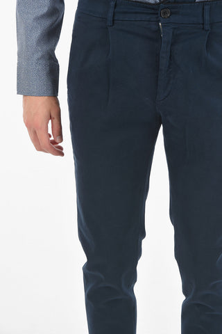 Single -pleated PRINCE Chino Pants