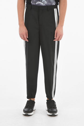 Tailored Pants with Satin Double Side Bands