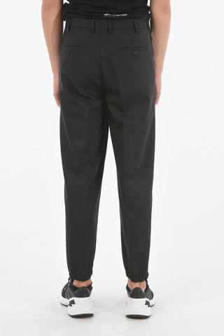 Tailored Pants with Satin Double Side Bands